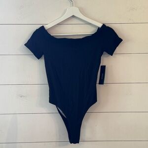 Lulus Black Backless Bodysuit Size XS